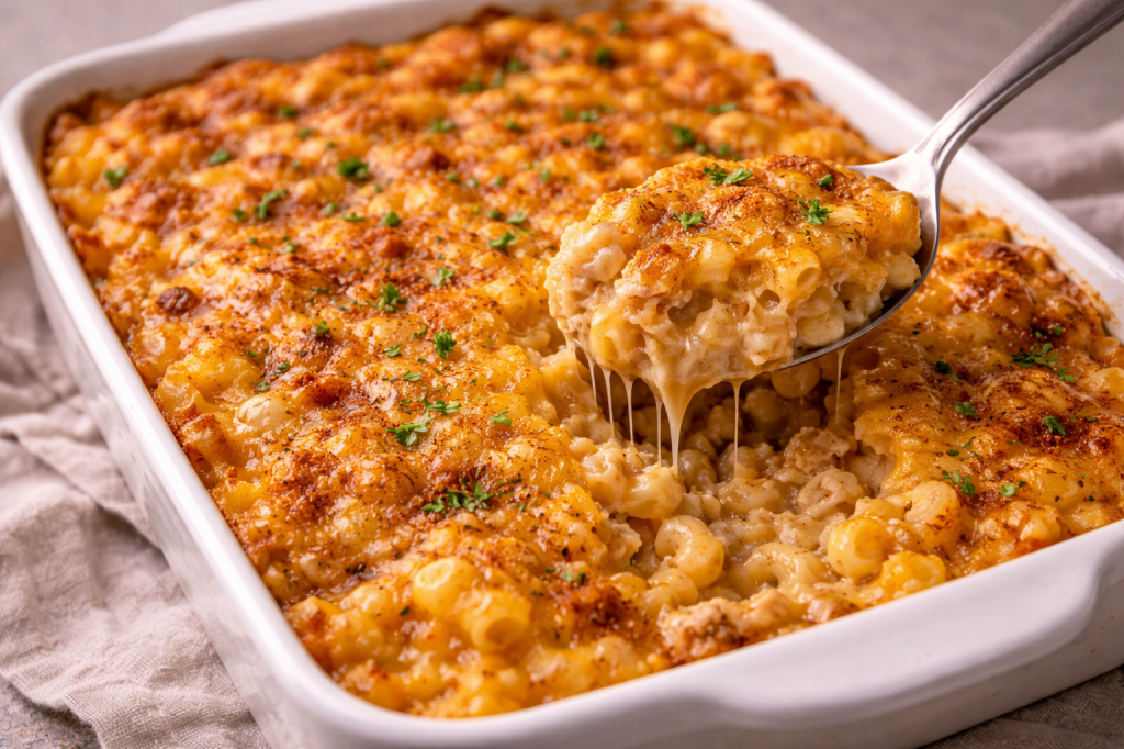 Chicken Mac and Cheese&nbsp;Casserole